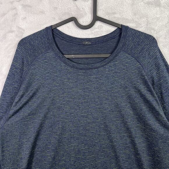 Lululemon Athletic Longsleeve Shirt Men's Large Lets Get Sweaty Navy Heathered - Picture 3 of 16